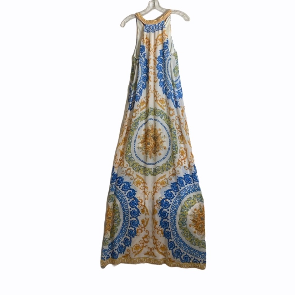 Jealous Tomato Baroque Print Halter A-line Maxi Dress S - Picture 5 of 9